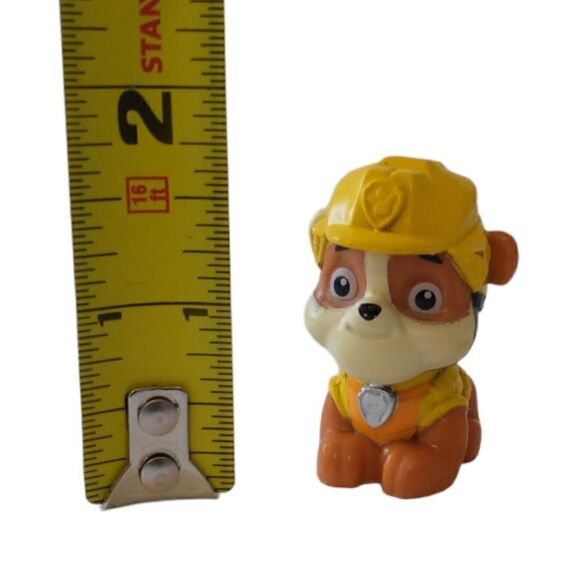 Paw Patrol Rubble Bulldog Figure Cake Topper PVC Mini Figurine SML Miniature. - Picture 2 of 15